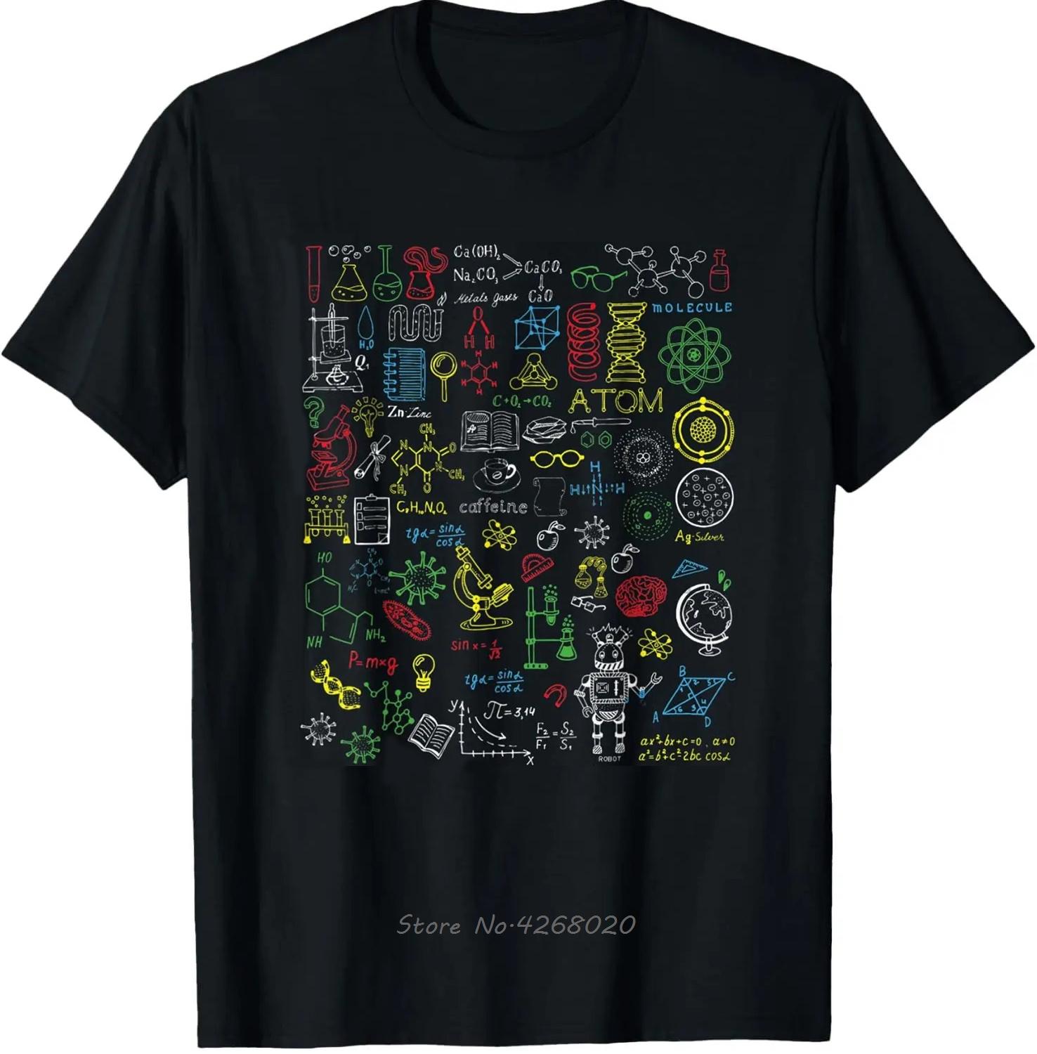 Secret Science Biology Physic Math Lover Unisexs Clothing Oversized Tshirt Science Cotton Tshirt Camisetas Fitness T Shirt S
