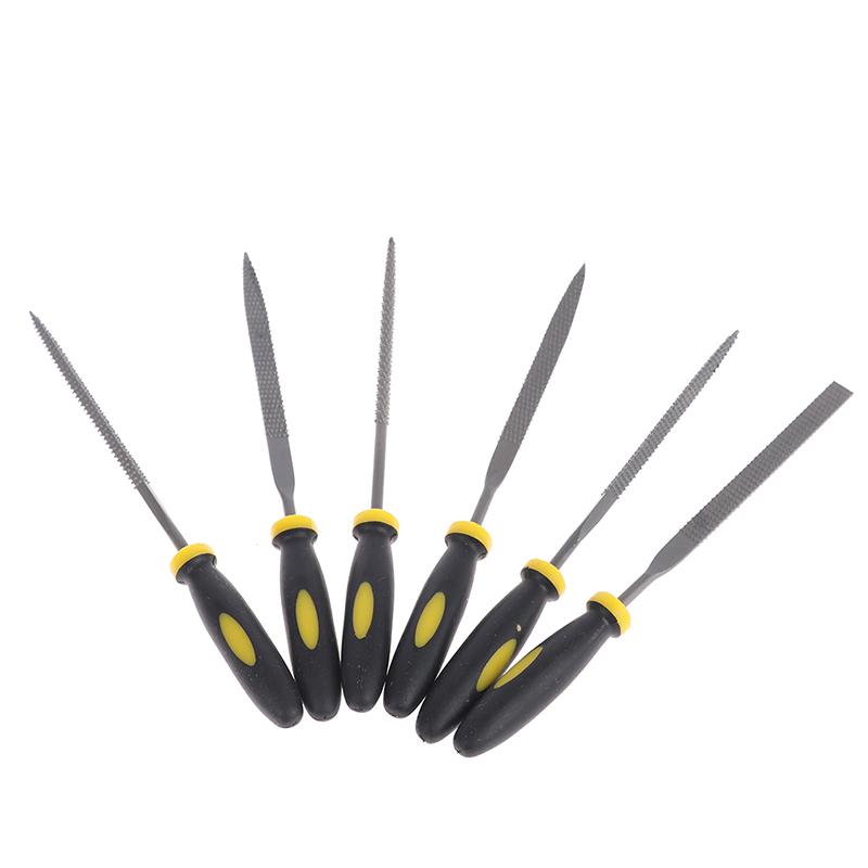6Pc Mini Metal Filing Rasp Needle File Wood Tools Hand Woodworking