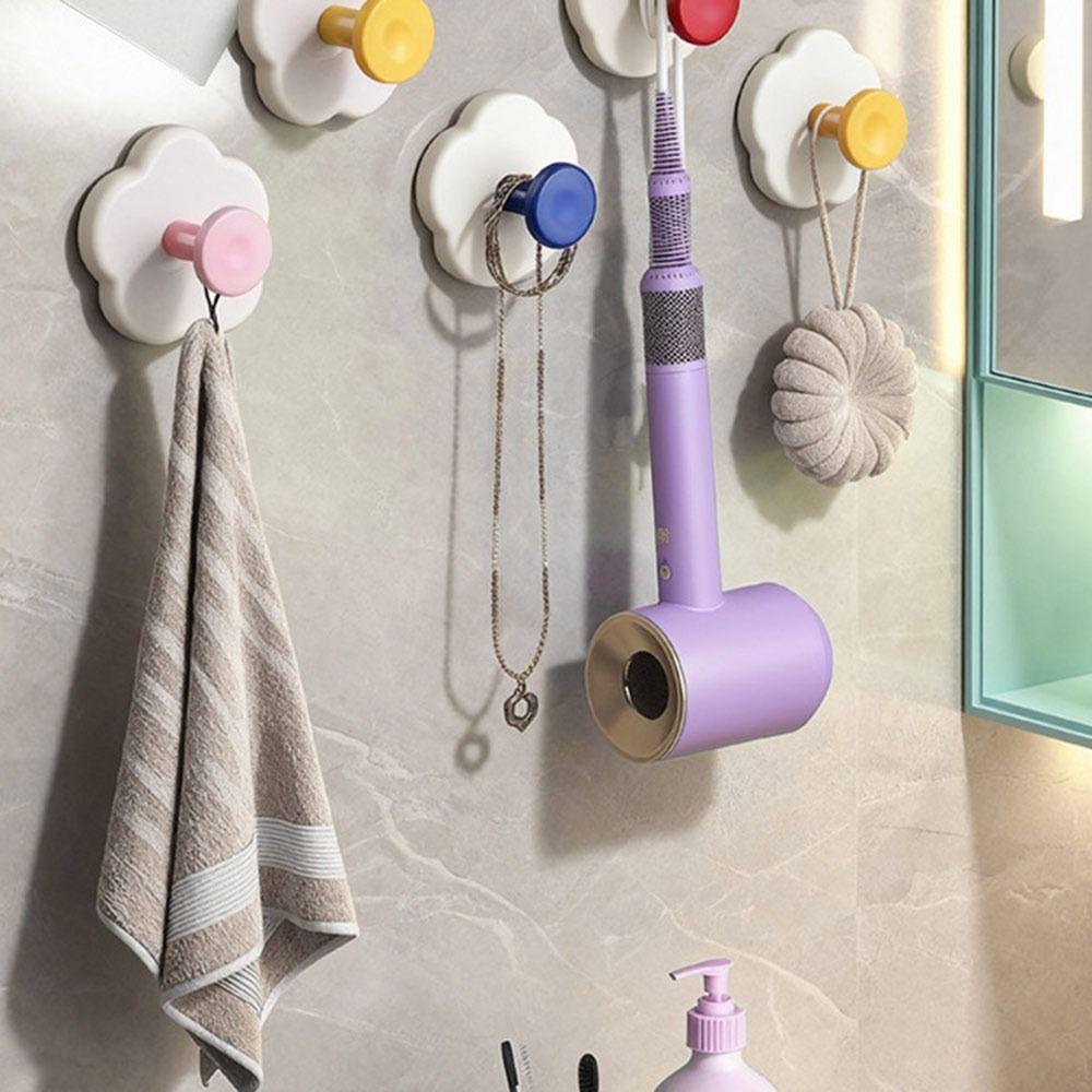 1/2Pcs Punch-Free Suction Cup Hook Wall Mount Hanger Hooks  Bathroom Accessories