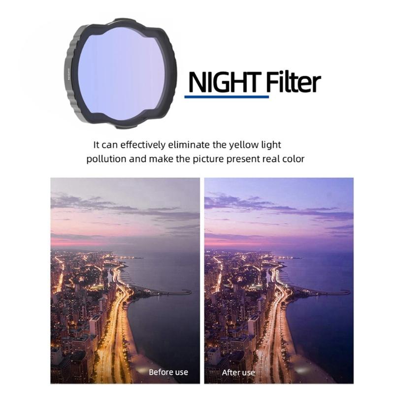 Filtre d'objectif pour caméra de drone Avata Protecteur Filtre d'objectif de caméra de cardan Haute transmission Filtre par-dessus l'objectif