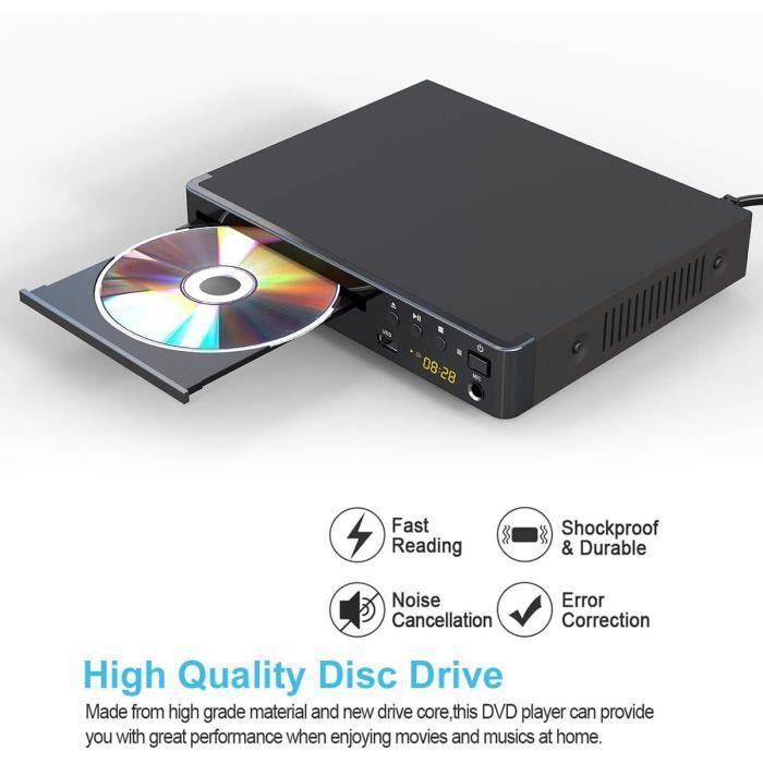 Lecteur DVD - LP - 099 - Sortie HDMI - Upscaling 1080P - USB intégré