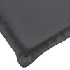 High Back Chair Cushions 2 Pcs. Melange Anthracite 120x50x4 Cm Fabric