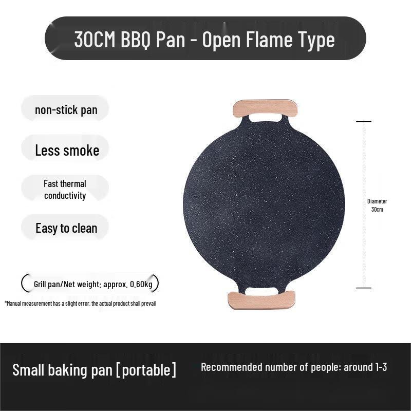 Maifan Stone Outdoor BBQ Grill Pan 30cm (3-4 Person)