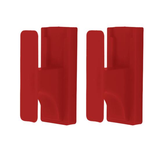 

2 шт. настенный держатель для удочки, прочный, противоскользящий, универсальный, телескопический, для фиксации удочки на льду, стойка-органайзер, подставка для рыболовных принадлежностей 2pcs красный