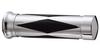 Kijima Motorcycle Parts Grip Aluminum Cover Diamond Cut Type 154mm Type 1 Inch Universal 25.4mm Non-Penetrating Plated/Black 201-641