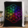 Coldplay Throws Blankets for Sofa Luxury Throw Blanket King Size Fluffy Plaid Microfiber Bedding Beach Towel Home Interior Knee