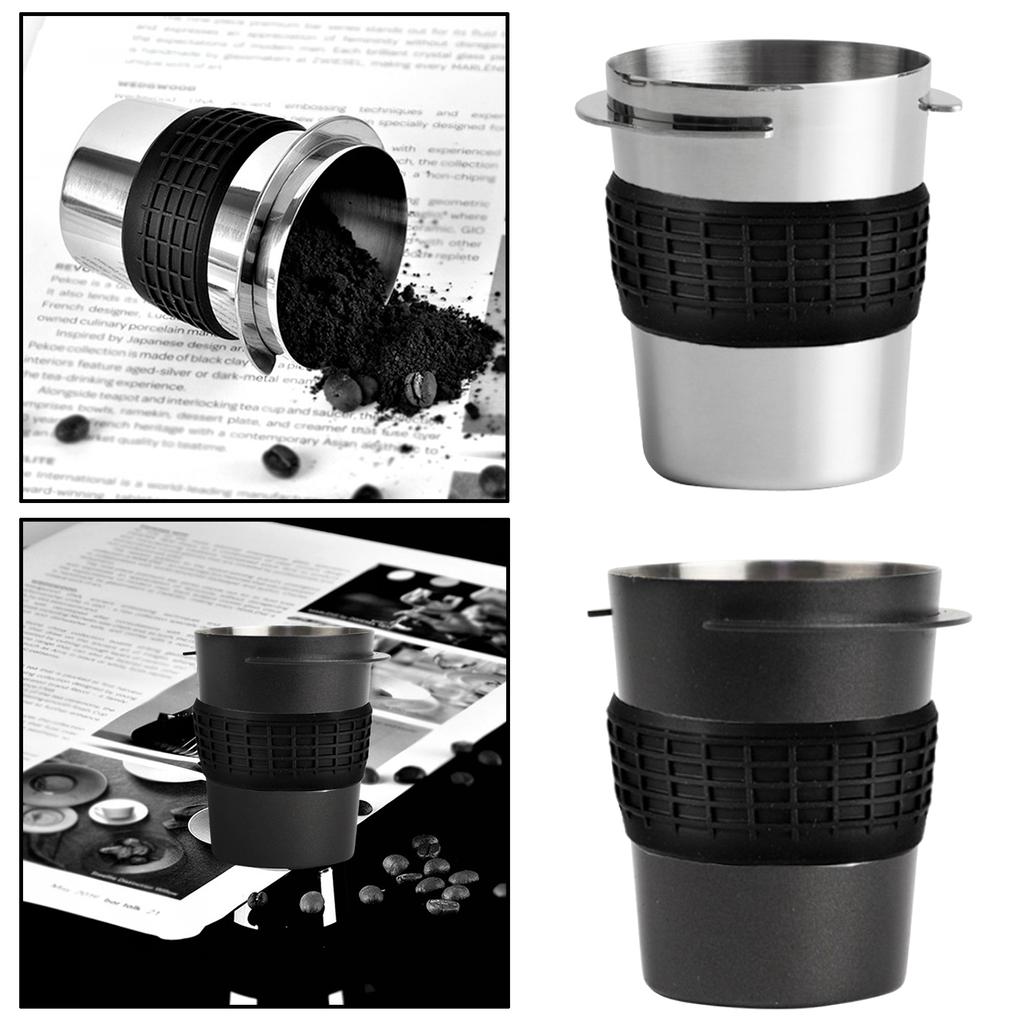 Non-slip Stainless Steel Coffee Dosing Cup for 58mm Coffee Machine Cups - 2
