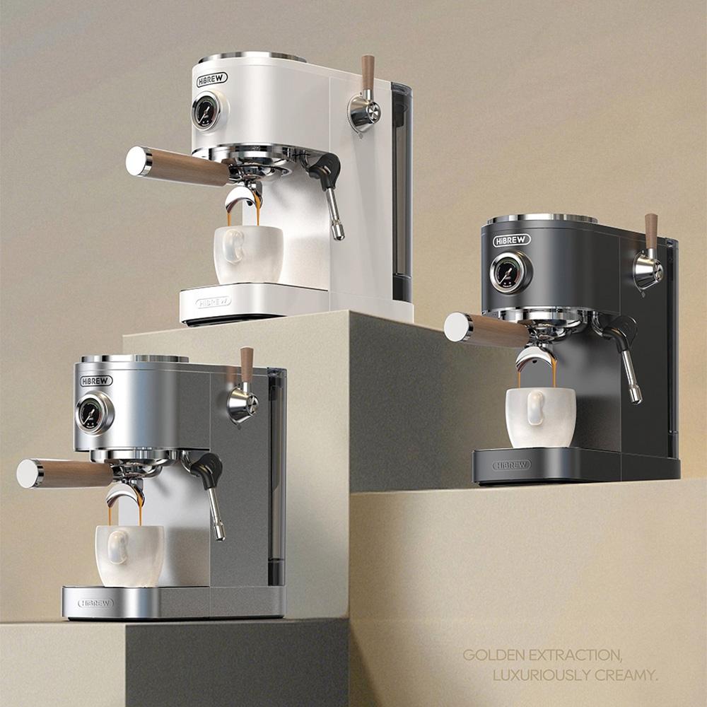 HiBREW H13 Dual Boiler Espresso Machine With Touchscreen,Multi-Functional Brewing and Hot/Cold Extraction,20 Bar