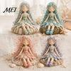 Vintage Garden Fairy Craft Patchwork DIY Kit, Flower Fairies Sewing Make 4 Kit Dolls, Beginner-Friendly Project for Home Decor Handmade Gift