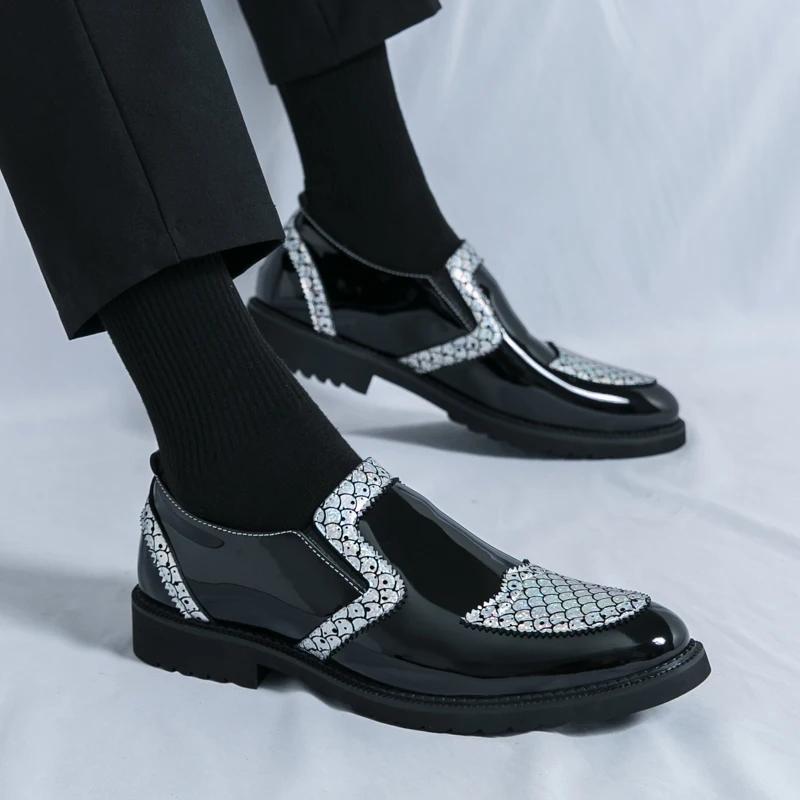 Fashion Leather Men Dress Shoes Classic Formal Leather Shoes for Men Formal Office Work Shoe Men Party Oxfords Business Zapatillas Male