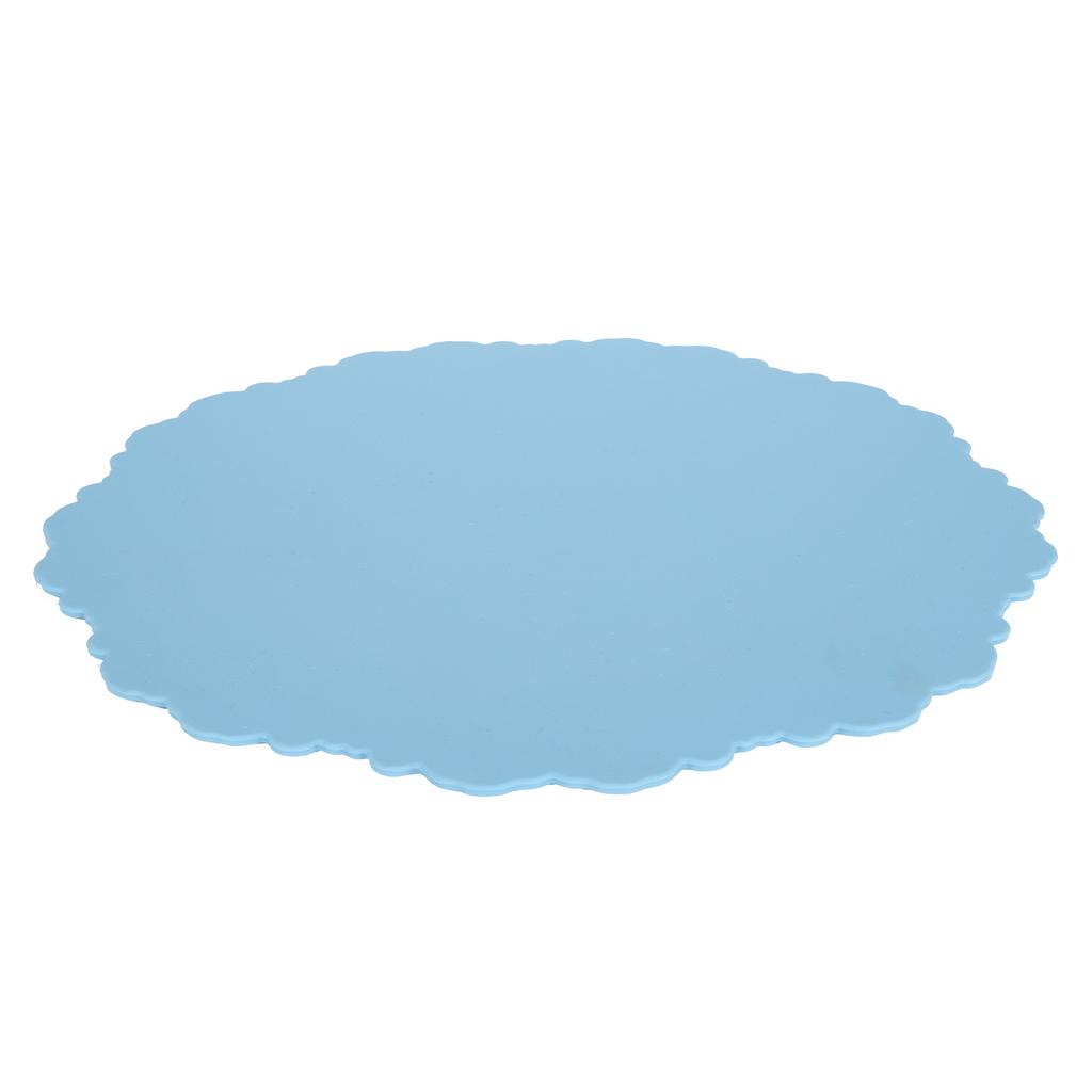 Nordic   Silicone Placemat Embossed Insulation Thickened Round Silicone Mat for Home Kitchen