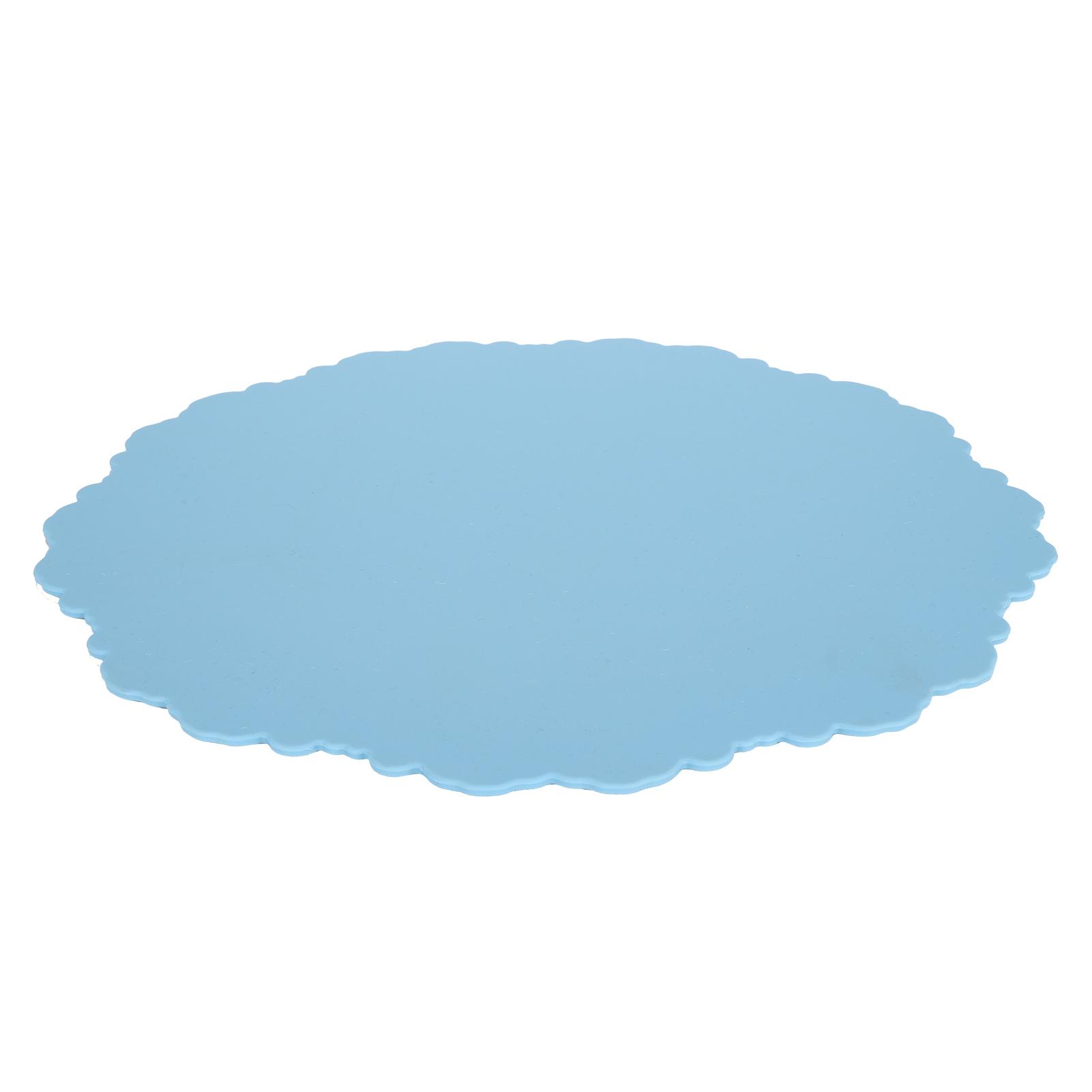 Nordic   Silicone Placemat Embossed Insulation Thickened Round Silicone Mat for Home Kitchen