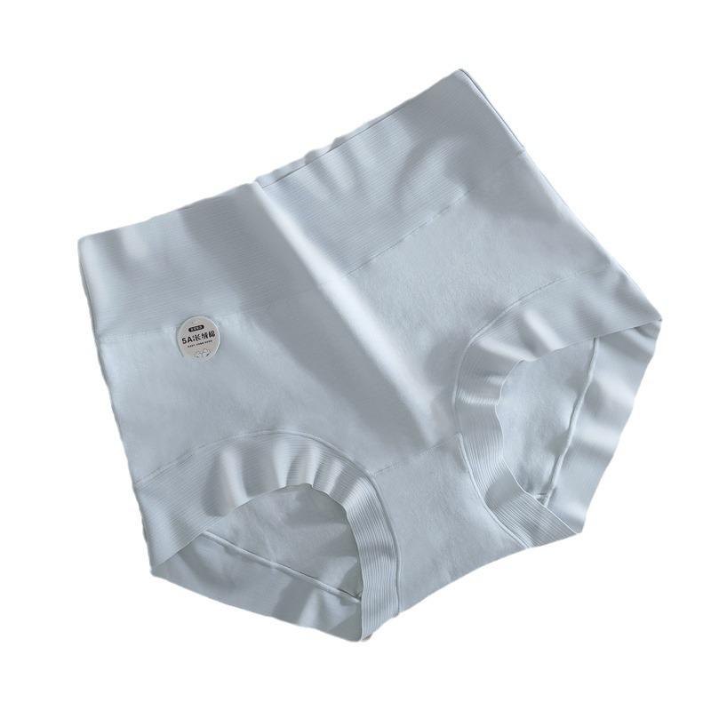 5A Grade Long-Staple Cotton Women's High Waist Tummy Control Antibacterial Breathable Panties with Pure Cotton Crotch