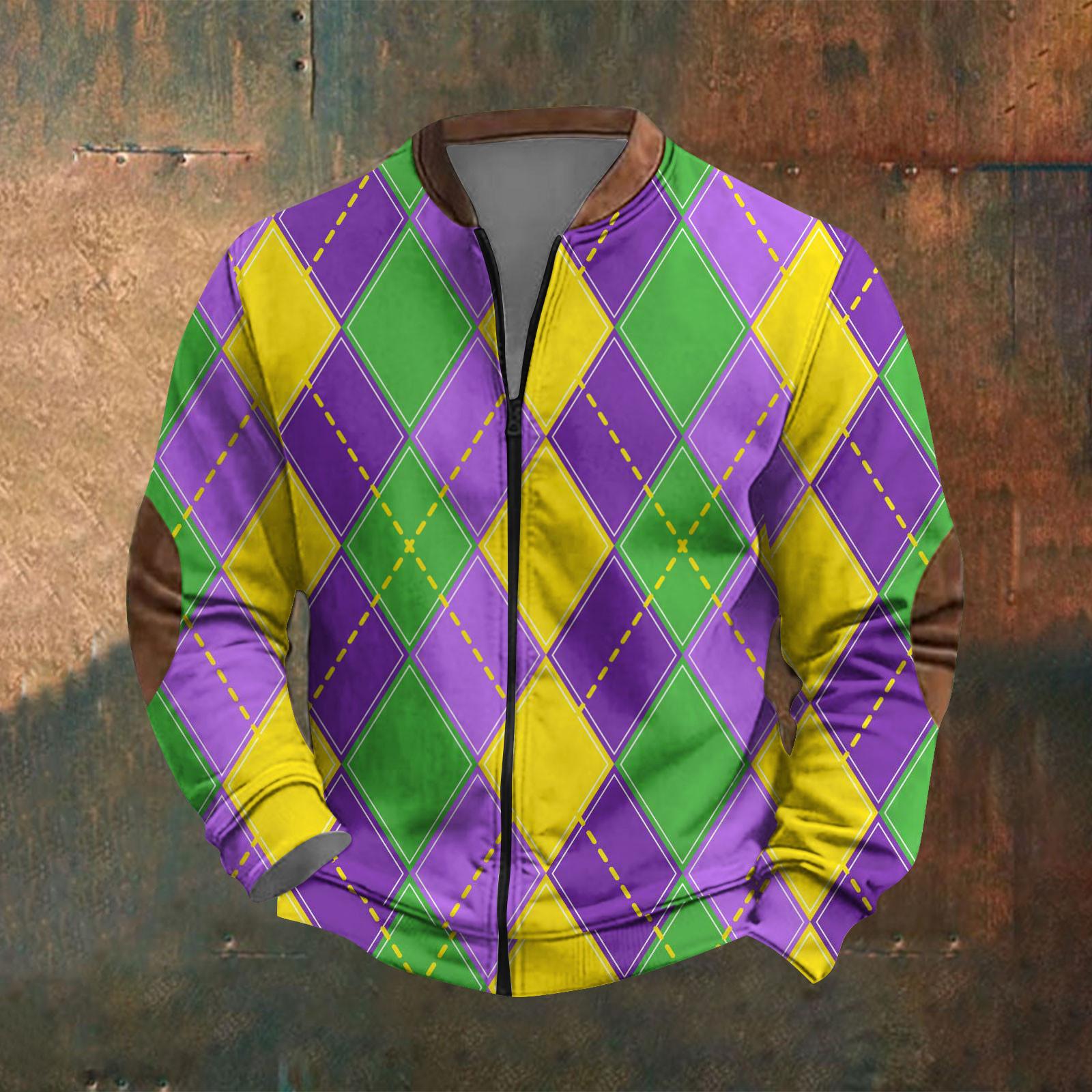 

Мужская повседневная спортивная одежда в стиле ретро с открытой молнией, толстовка, куртка XXXL фиолетовый