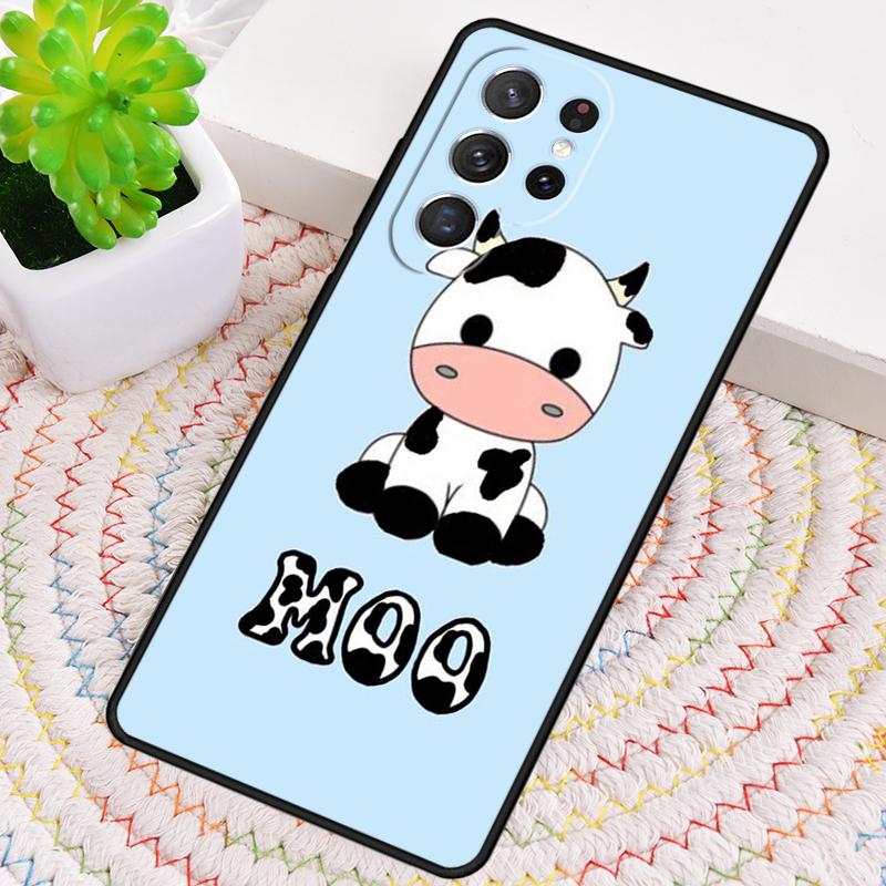 Animal Cute Cartoon Cow Phone Case for Samsung Galaxy Note 10 Pro S26 Ultra S23 S24 FE S25 S21 S22 PLUS Shockproof Cove