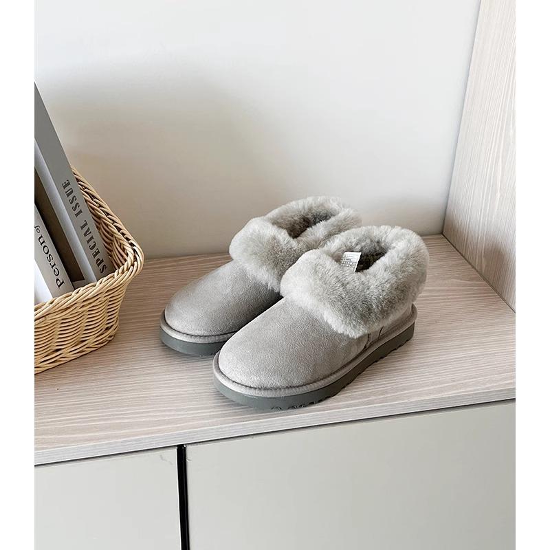 Fashion 2025 Women's Winter Boots Comfortable Hoop Mouth Snow Boots Fashion Sheep Fur Integrated Casual Shoes Le Fu Shoes