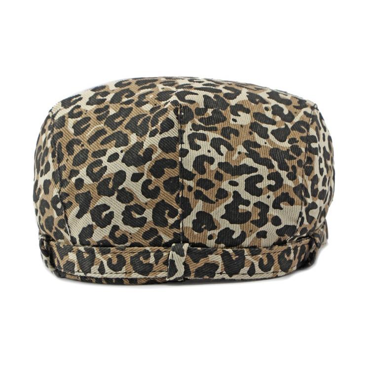 Leopard-print Beret Women's Retro Painter's Cap