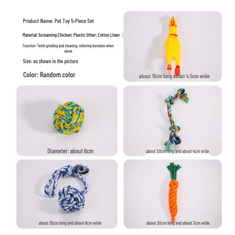 Mengduxing Pet Dog Chew & Play Toy Collection