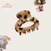 Mini Hair Clip Women Girls Anti-slip Leopard Print Strong Claw Contrast Color Hair Claw Barrette Crab Hairpin Styling Claw Clip Hair Accessories