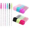 Eyelash Brush Makeup Brushes 50pcs Individual Disposable Mascara Applicator Comb Wand Lash Makeup Brushes Tools 6 Colors