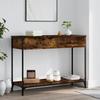 VidaXL Console Table Smoked Oak 100x34.5x75 Cm Engineered Wood 834172