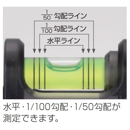 Ebisu ED-40DR PVC Pipe Level, Black, Measurement