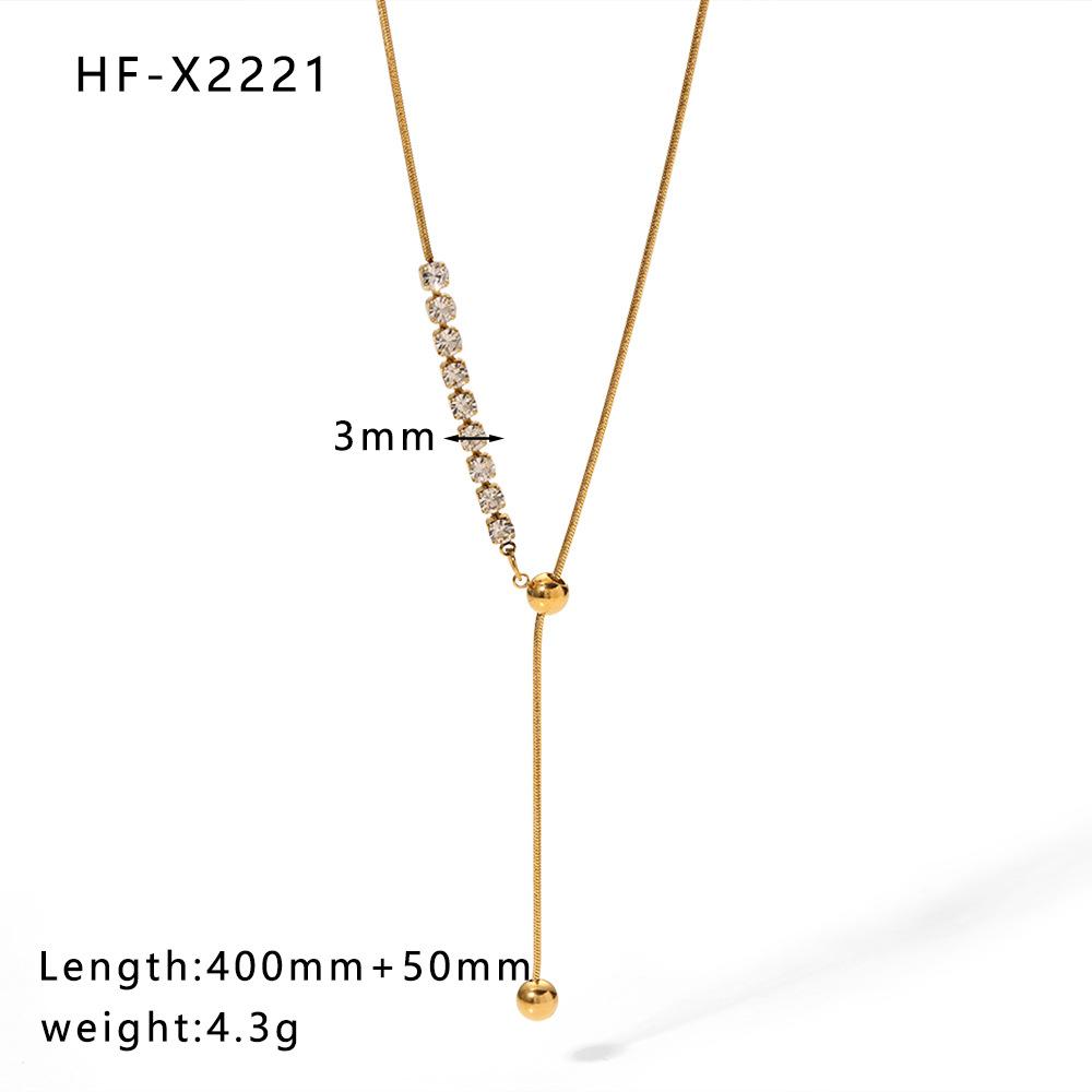 Stainless Steel Cat Eye Pendant Necklace For Women Gold Color Link Chain Neck Accessory