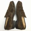 Made In England CYRILLUS Handmade Suede Loafers Moccasins Brown Size 42 26.5(USED)