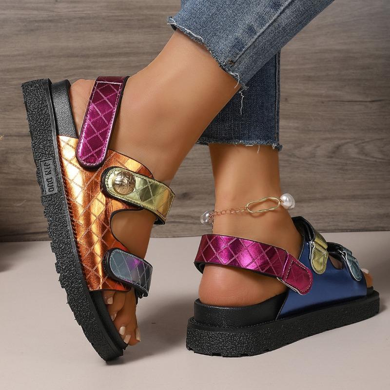 Women's Sandals Summer 2025 Fashion Platform Shoes Flat Sandals Designer Women Shoes Offers Comfortable and Elegant Ladies Shoes
