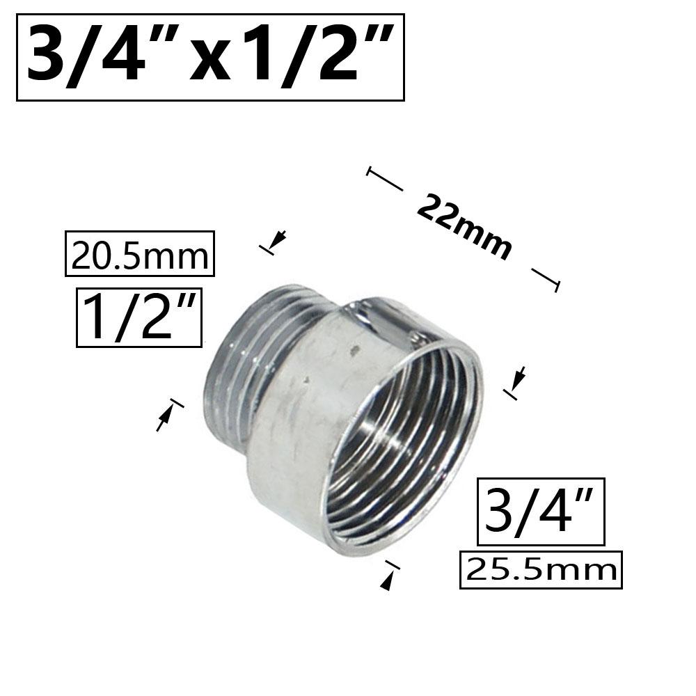 Brass 1/4" 1/2'' 3/4'' 3/8" 1" Male Female Refering Thread Connecter Copper Transition Coupling Adapter Garden Watering Fittings