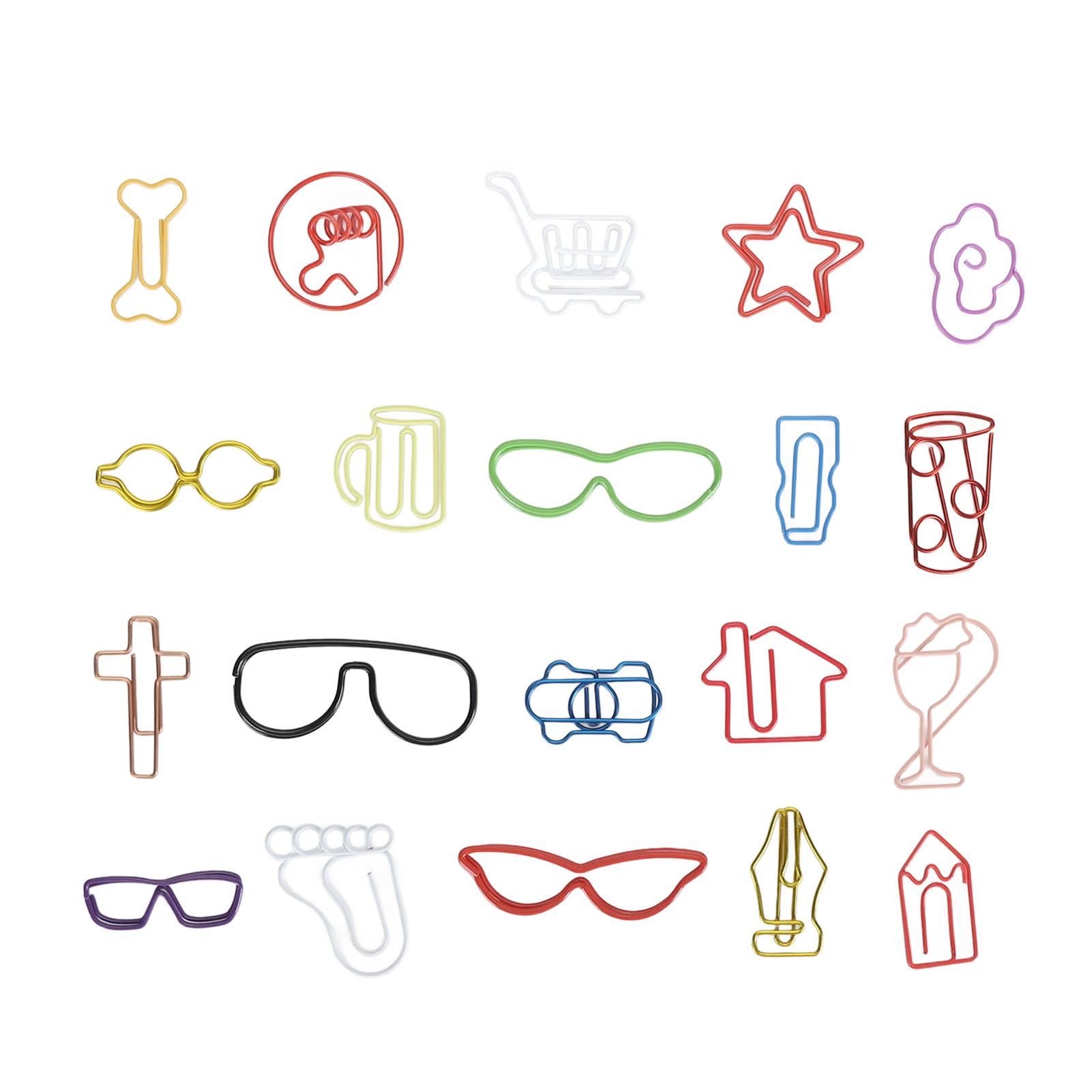 

100 шт. Скрепки разноцветные милые скрепки разные цвета металлические скрепки декоративные закладки