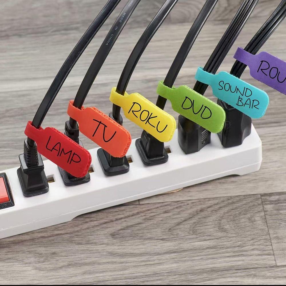 20Pcs Pcs Writable Function Cord Labels Durable Cable Management Cable Labels  Cord Management