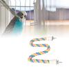 Bird Cotton Rope Perch Colorful Bendable Safe Climbing   Rope Toy for Cockatiels Lovebirds Budgies
