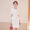 Toluoman Women's Summer Formal Two-Piece Suit Set