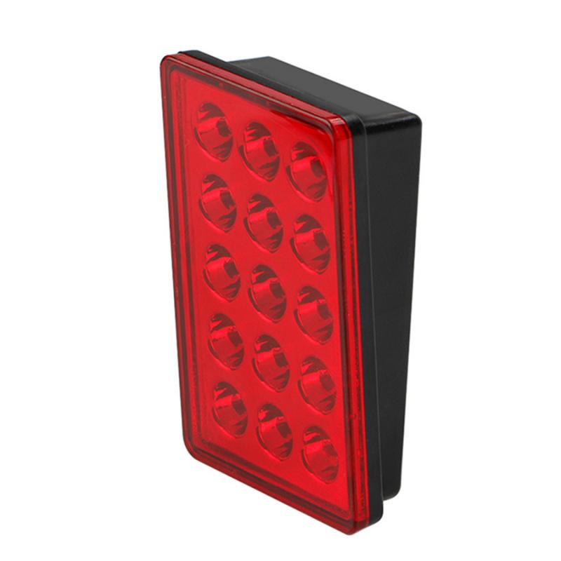 Red Rear Brake Light With 15 Leds For Racing Cars, Motorcycles And Automobiles