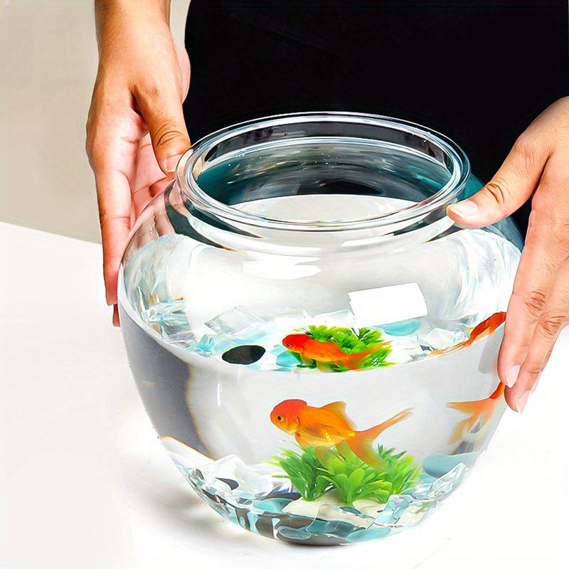Imitation Glass Acrylic Decorative Tank Goldfish Tank Fall Climb Pet Tank Transparent Plastic Fish Tank Living Room