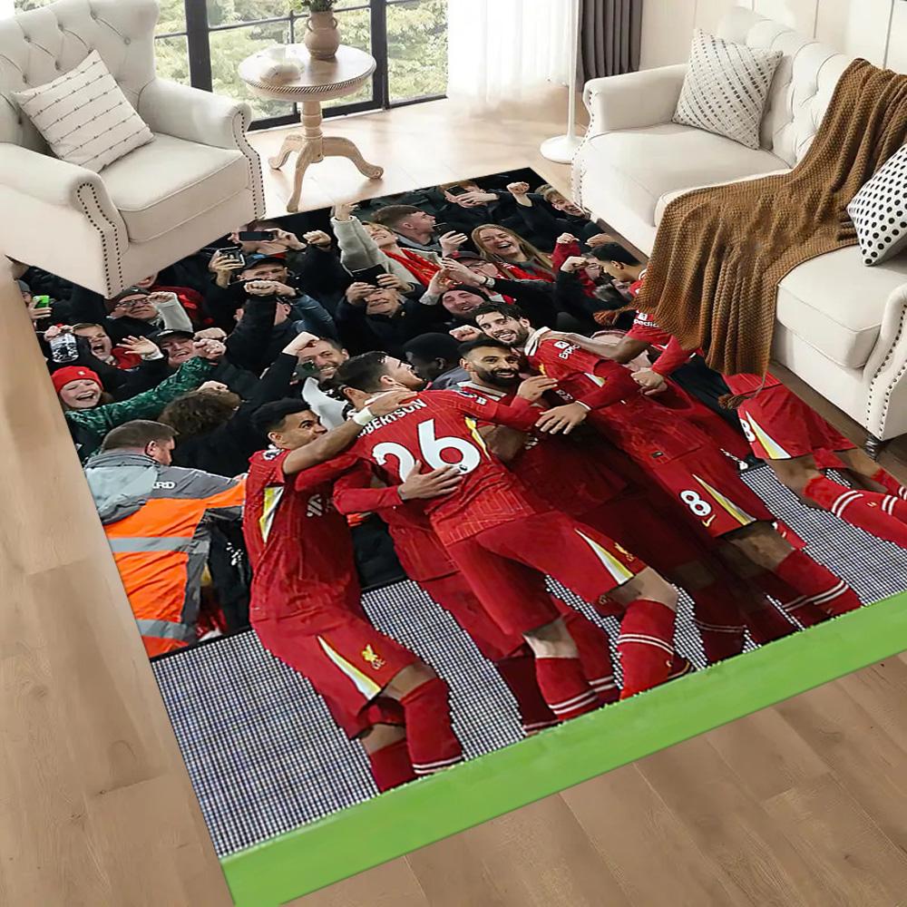 Liverpool Football Club Teppich Geeignet für Dekoration Zimmer Küche Spielzimmer Wohnzimmer Rutschfester Teppich Büro Heimdekoration