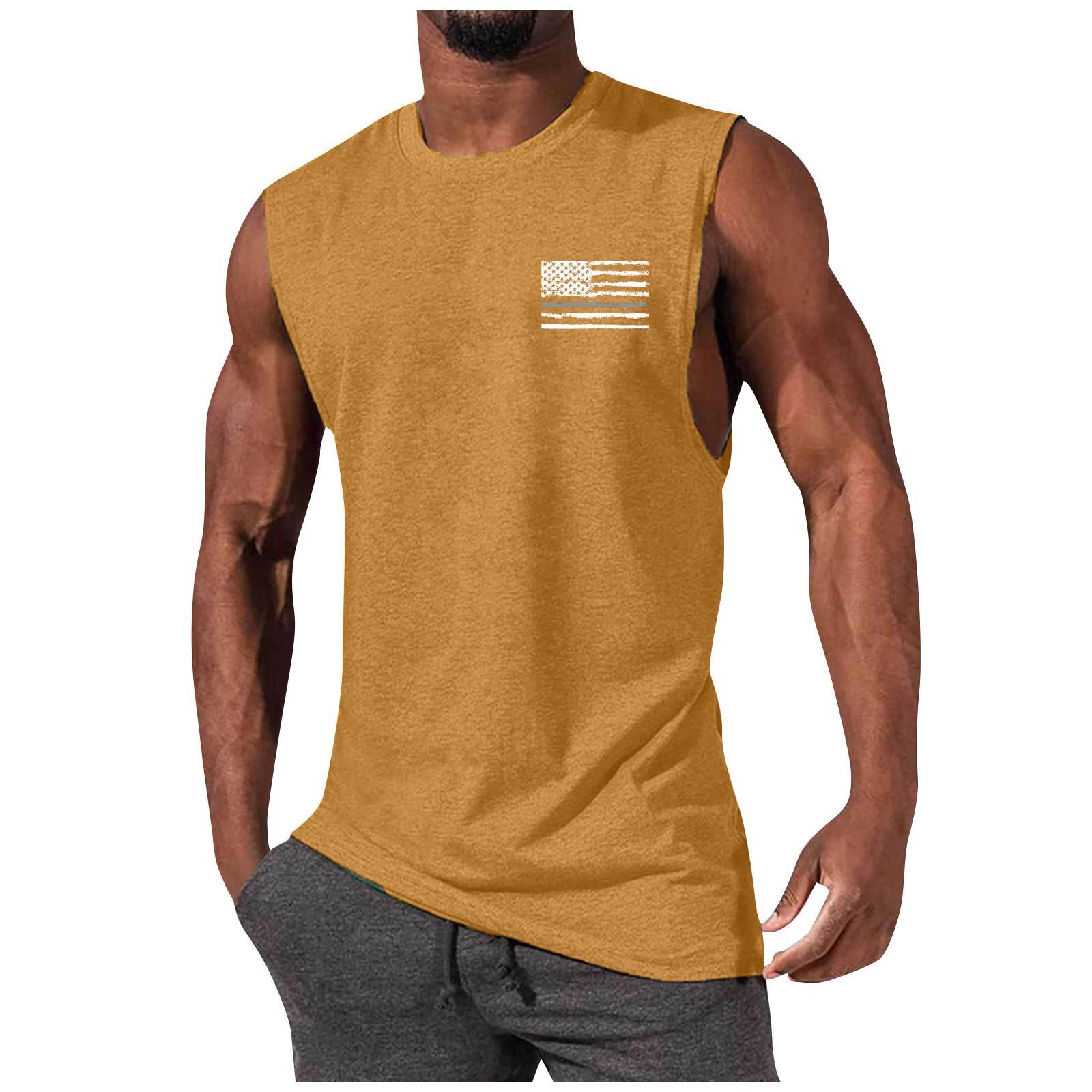 

Мужской летний модный повседневный жилет без рукавов, топы, мужской летний жилет без рукавов с принтом XXL