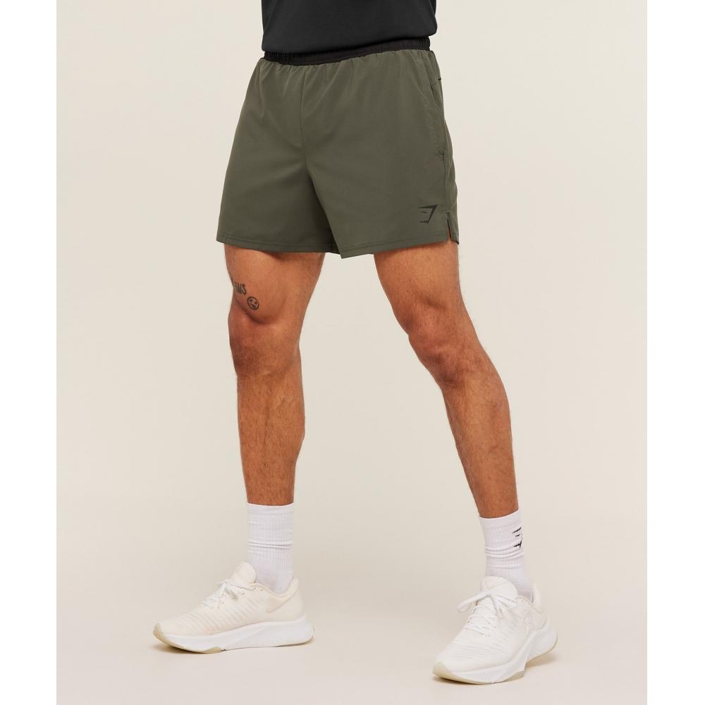 Gymshark Arrival Contrast Shorts Green Black A4c6w Ecj2
