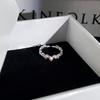 Super Sweet Apple Strawberry Fruit Enamel Open Ring Niche Design Cute Sweet‑Cool Adjustable Stack‑Wear Index‑Finger Trend Jewelry