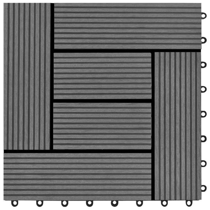 VidaXL 22x Carreaux de Terrasse Carreaux de Patio Carreaux de Balcon Carreaux de Jardin Carreaux de Sol Carreaux de Plancher 277799