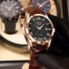 Men's Fashionable Waterproof Quartz Watch with Calendar & Luminous Features
