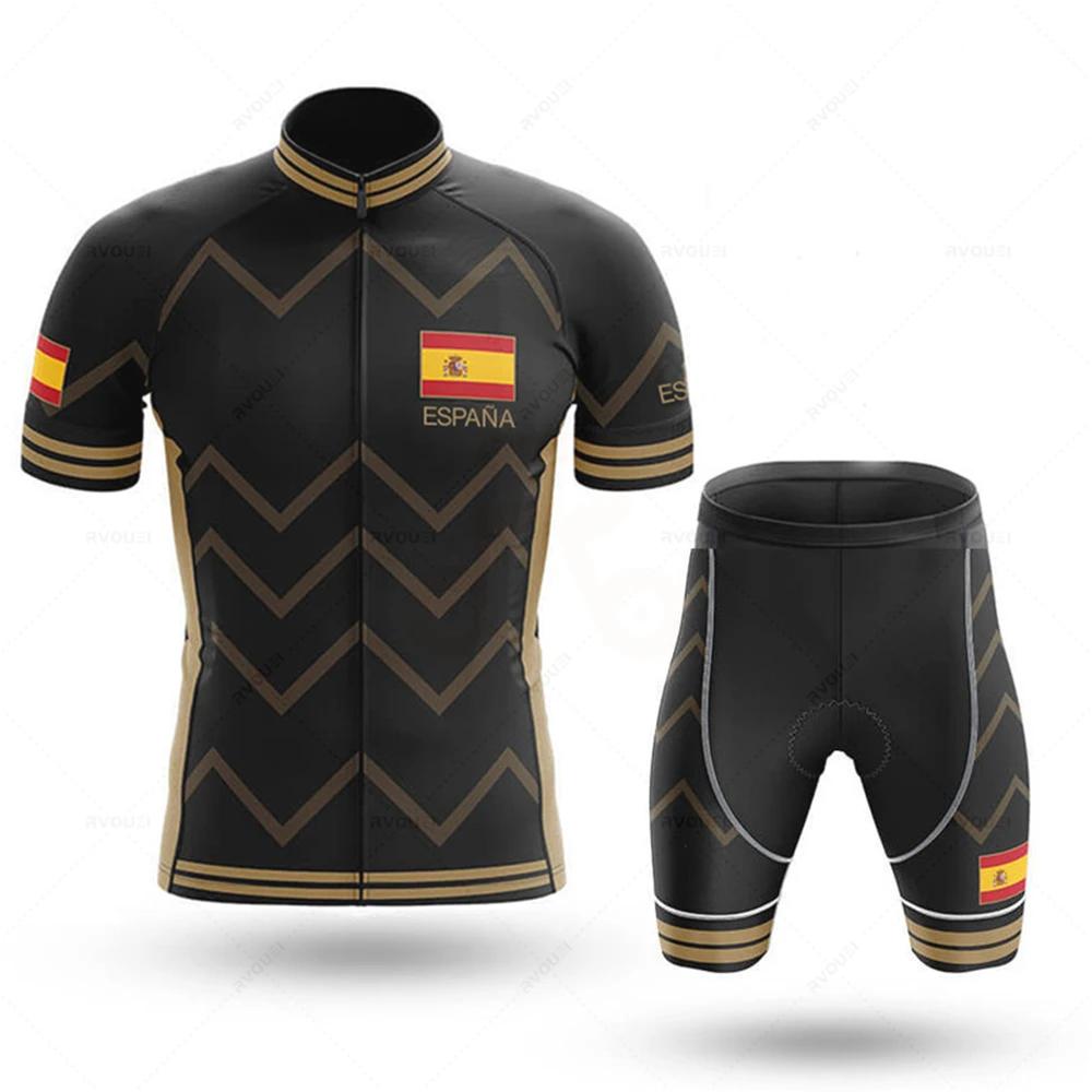 2026 Tým Pánský Letní Španělsko Cyklistický Dres Sada Prodyšný Horský Kolo Závodní Sport Mtb Oblečení na Kolo Maillot Ciclismo Hombre