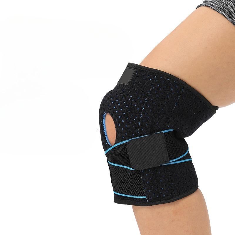 Fitness Basketboll Knäskydd Löpning Sport Tryck Knäskydd Menisk Patella med Silikon Anti-Kollisions Knäskydd