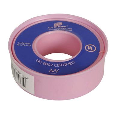 TechBrands Titaflex Plumbers Water Fitting Thread Tape Pink (12mmx10m)