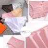 FINETOO 3Pcs/Set Seamless Cotton Fabric Briefs Underwear For Women Sexy Low Waist Breathbale Panties Female Elastic Solid Color Lingerie