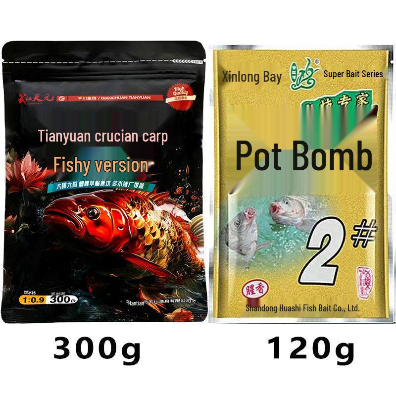 Wuhan Deng Gang Four Seasons Universal Crucian Carp Bait for Wild and Black Pit Fishing