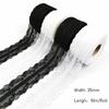 10m/Rolle 35mm weiß/schwarz Spitzenband Dekoration, niedliches Geschenkverpackungsmaterial