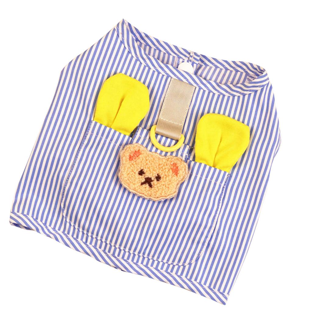 Dog Vest Shirt Breathable Lightweight Vertical Stripes Dog Sleeveless Vest Soft Small Puppy Apparel