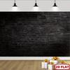 2D Flat Printing Black Brick Wall Backdrop for Studio Photography